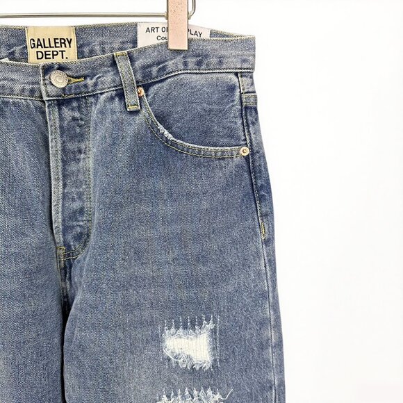 Gallery Dept.Distressed Patch Washed Jeans - Picture 4 of 9